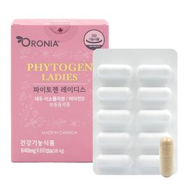 [Oronia] Phytogen Lady's 60 Capsules_Women's, Dietary Supplement, Menopause, Bone Health, Osteoporosis_Made in Canada